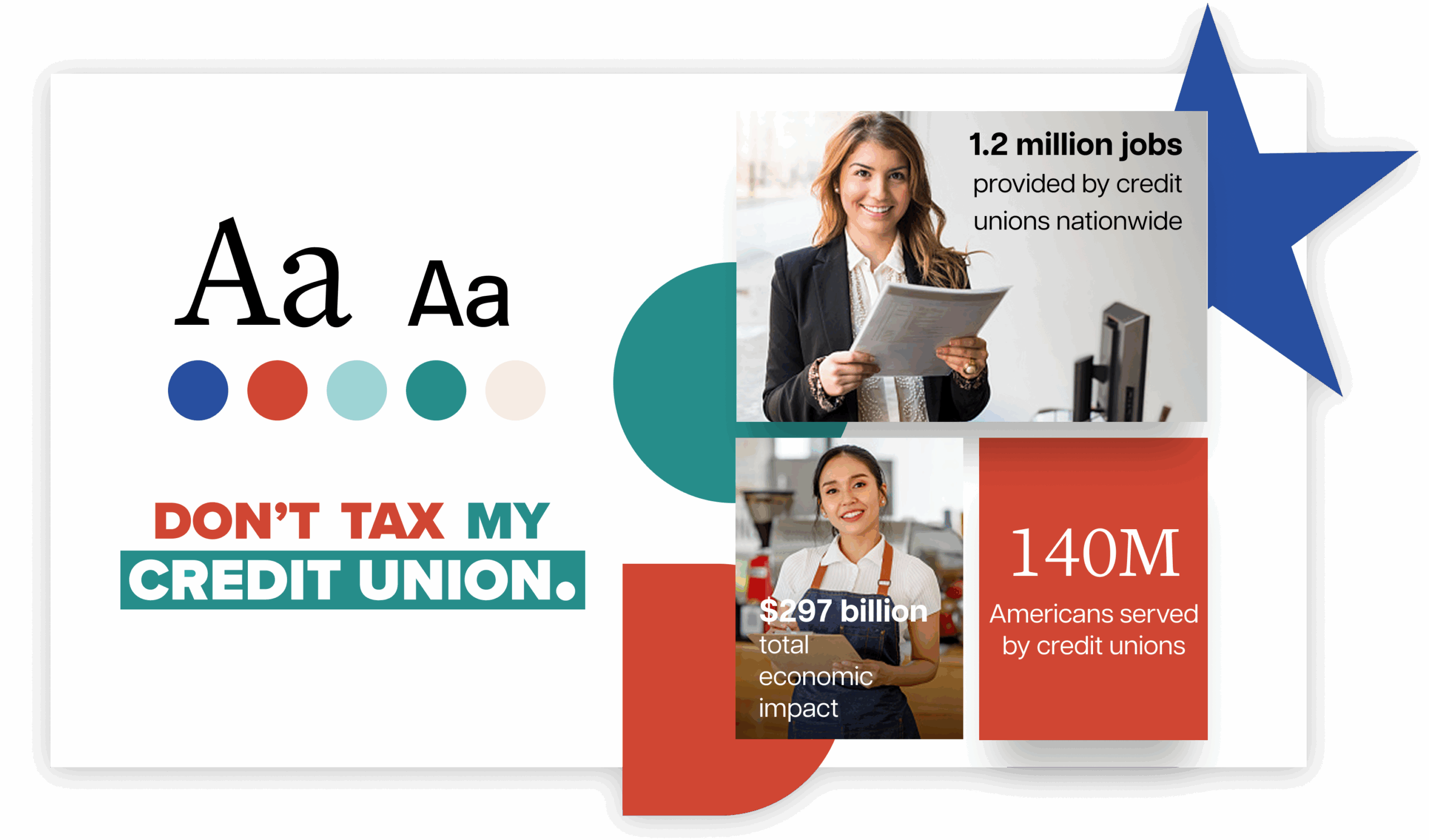 Colors, logos, shapes